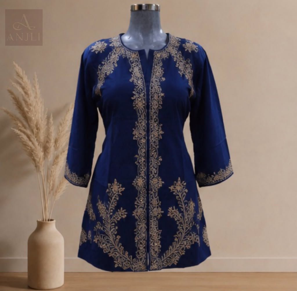 Rayon Viscose Embroidered Top
