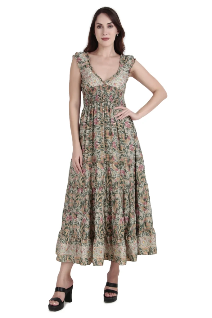 Bohemian Bloom Maxi Dress