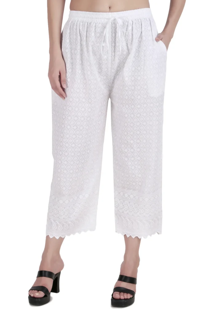 Cotton Cropped Pants
