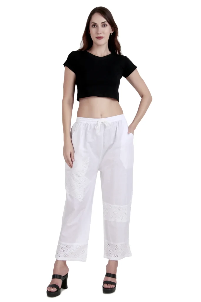 Linen Cotton Wide Pants
