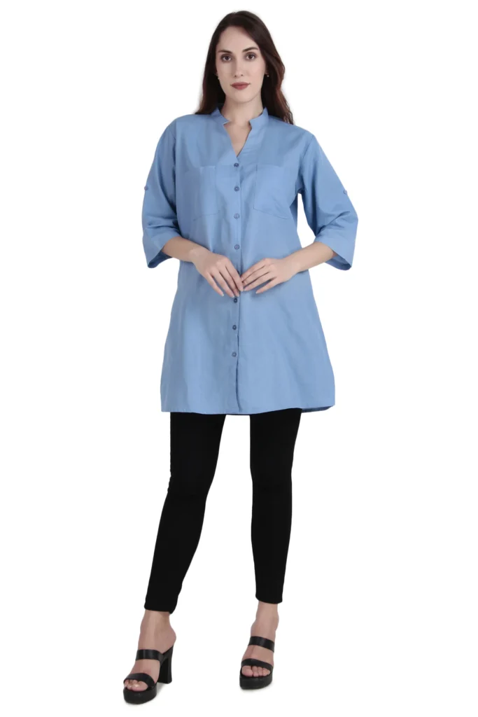 Blue Tunic / Linen Top