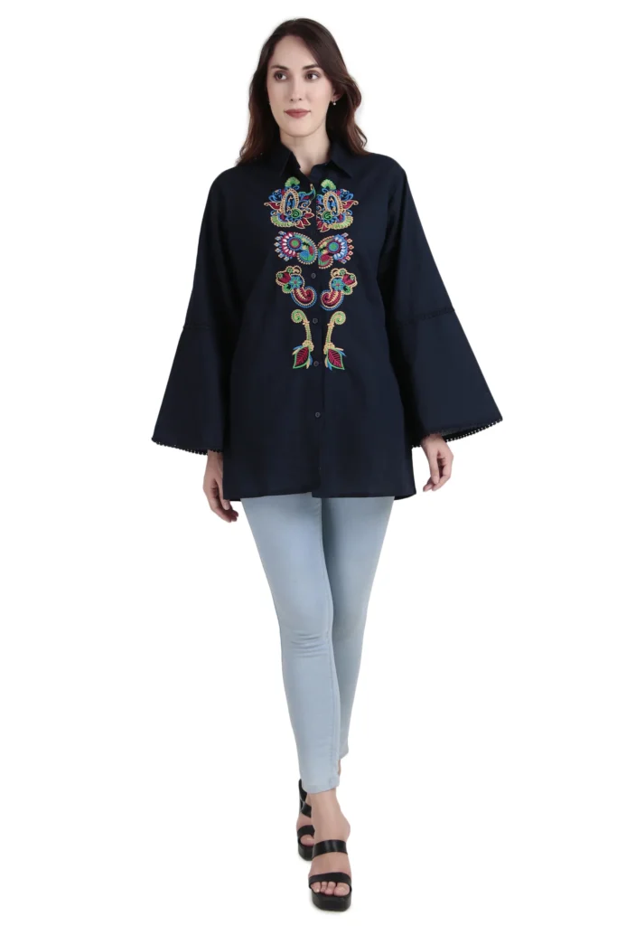 Black Embroidered Tunic